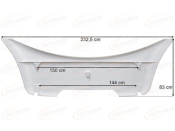 Ny Aerodynamikk/ Spoiler for Lastebil MAN TGX TGA XXL ROOF SPOILER: bilde 2