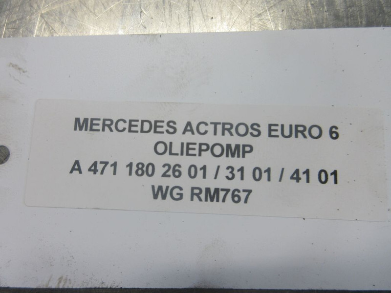 Oljepumpe for Lastebil Mercedes-Benz A 471 180 26 01 / 31 01 / 41 01 OLIEPOMP OM471LA EURO 6: bilde 5