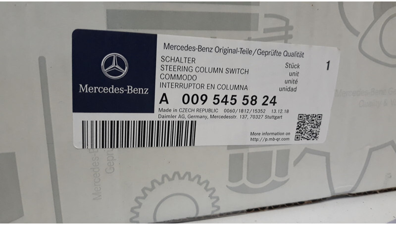Styreenhet for Lastebil Mercedes-Benz Brand new OEM MB steering column switch: bilde 5