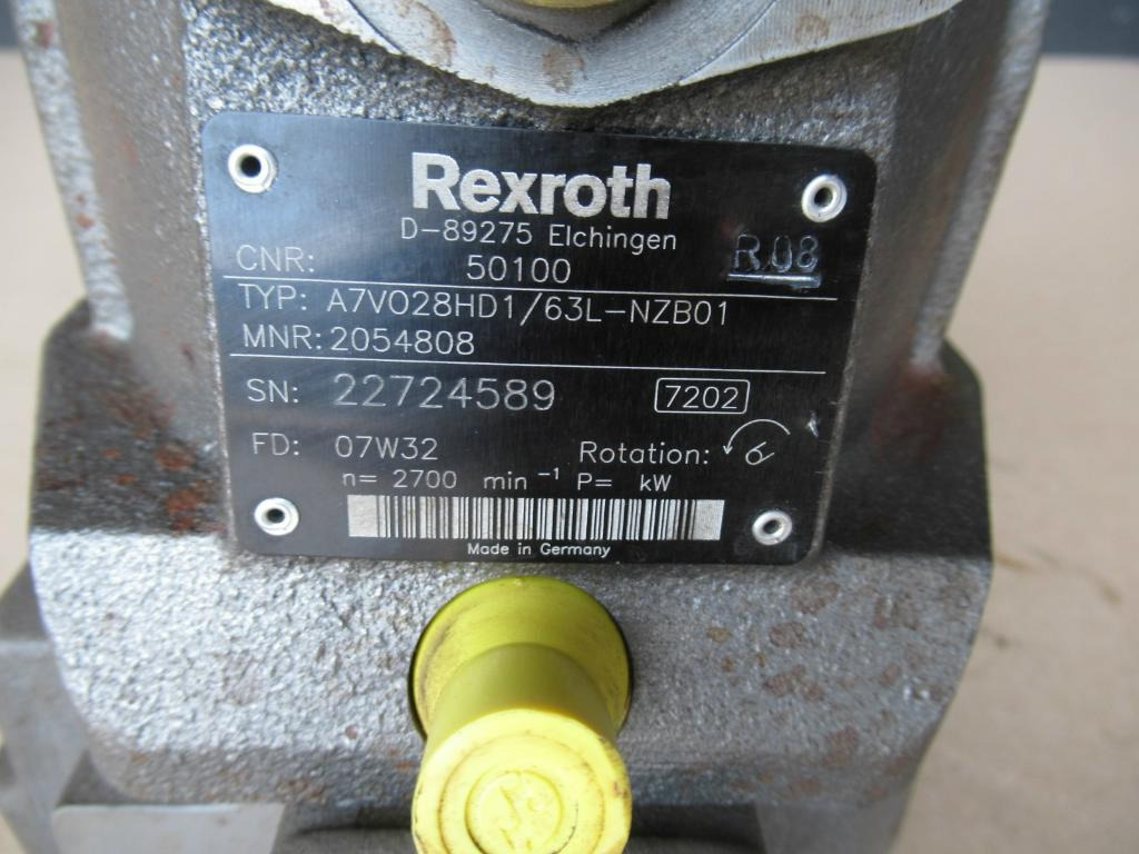 Hydraulisk pumpe for Bygg og anlegg Rexroth A7VO28HD1/63L-NZB01 -: bilde 3