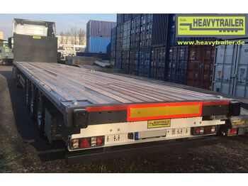 Åpen semitrailer HeavyTrailer 3-Achs-Plateau Container