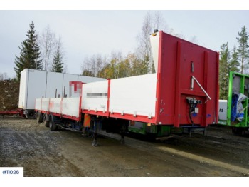  Tyllis Jumbosemi with / center mounted crane (HMF 1430) - Åpen semitrailer