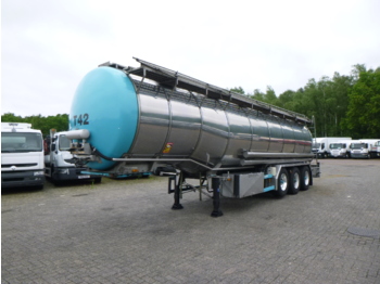 Tanksemi for transport av matvarer Burg Food tank inox 32.5 m3 / 3 comp + pump: bilde 1