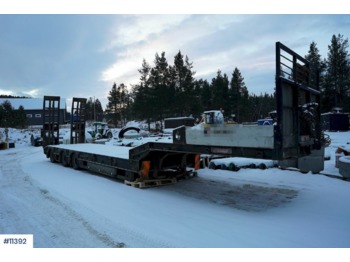 Lavloader semitrailer Chieftain Scanslep machine trailer with driving ramps & widening: bilde 1