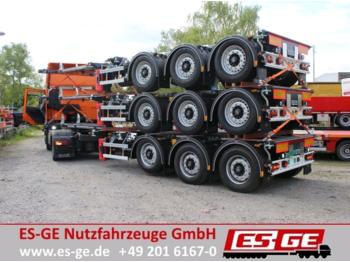 D-TEC 3-Achs-Containerchassis  - Container-transport/ Vekselflak semitrailer