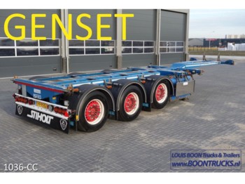 Container-transport/ Vekselflak semitrailer D-Tec FT-43-03V GENSET 2014: bilde 1