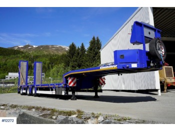 Lavloader semitrailer Kaessbohrer Lowbed Machine semi w / Double driving ramps, Winch, Ramps and extension.: bilde 1