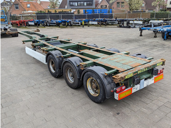Container-transport/ Vekselflak semitrailer Krone SD 27 3-Assen BPW - Kont Schuiver - DrumBrakes - 5280kg (O1778): bilde 3