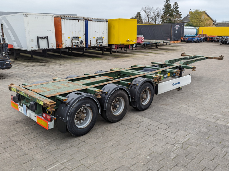 Container-transport/ Vekselflak semitrailer Krone SD 27 3-Assen BPW - Kont Schuiver - DrumBrakes - 5280kg (O1778): bilde 4
