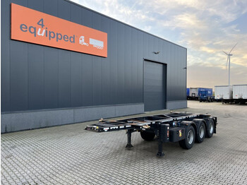Container-transport/ Vekselflak semitrailer LAG 20FT ADR (EX/II, EX/III, FL, AT), Leergewicht: 3.540kg, BPW, NL-Chassis, APK/ADR: 01/2023: bilde 1