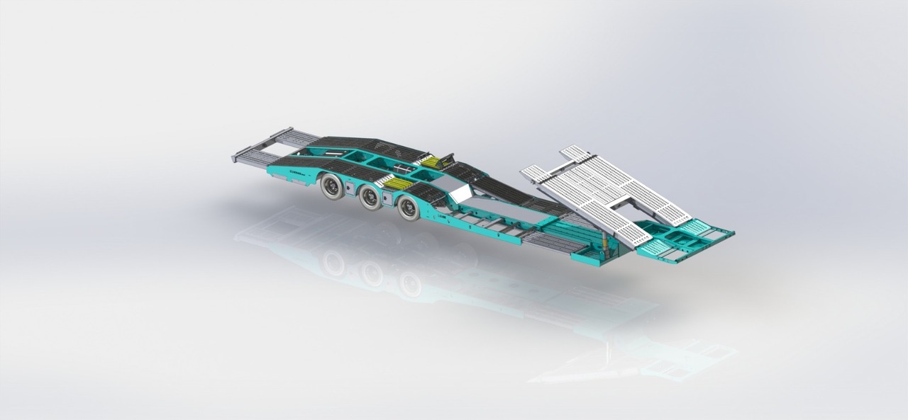 Ny Transporter semitrailer for transport av tunge maskiner LIDER 2023 NEW UNUSED READY IN FACTORY STOCK: bilde 17