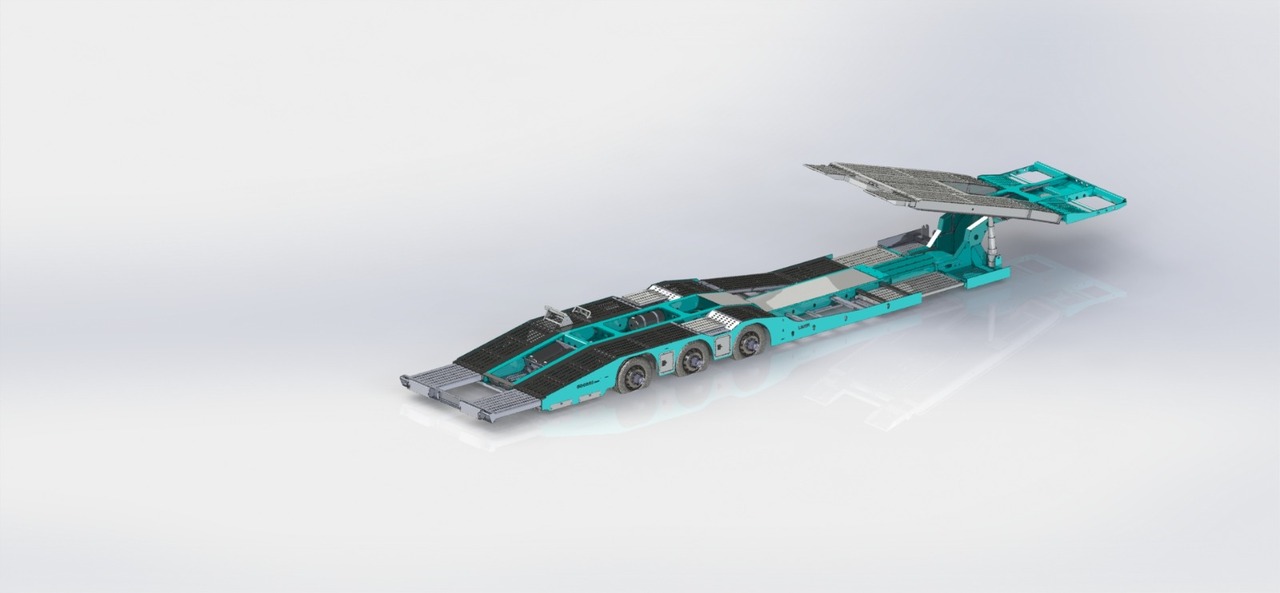 Ny Transporter semitrailer for transport av tunge maskiner LIDER 2023 NEW UNUSED READY IN FACTORY STOCK: bilde 15