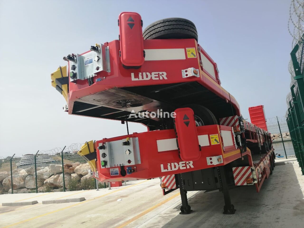 Ny Lavloader semitrailer for transport av tunge maskiner LIDER 2024  READY IN STOCK 50 TONS CAPACITY LOWBED: bilde 9