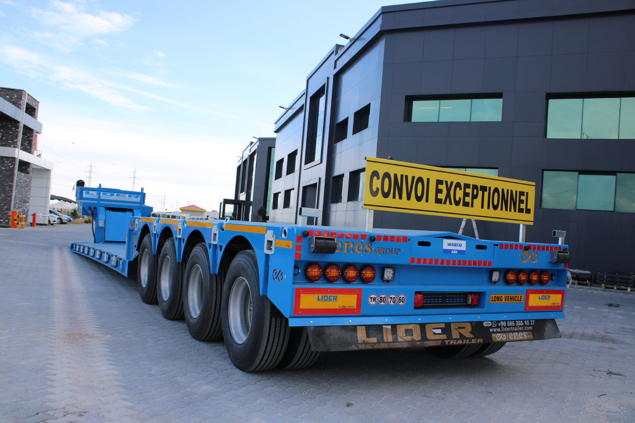 Ny Lavloader semitrailer for transport av tunge maskiner LIDER 2024 READY IN STOCK UNUSED FRONT LOADING: bilde 8