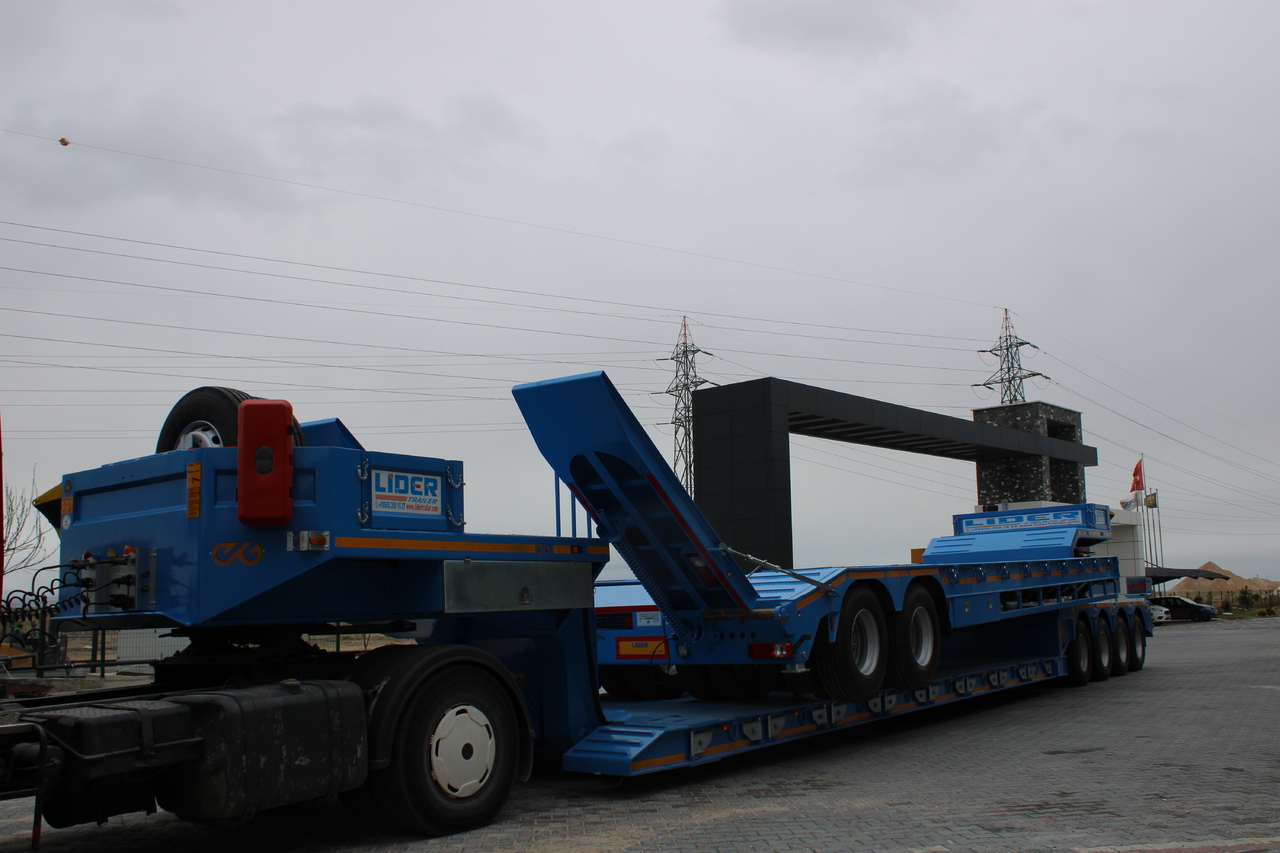 Ny Lavloader semitrailer for transport av tunge maskiner LIDER 2024 READY IN STOCK UNUSED FRONT LOADING: bilde 21