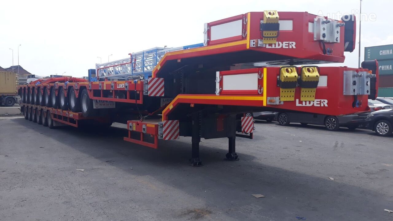 Ny Lavloader semitrailer LIDER 2024 model 150 Tons capacity Lowbed semi trailer: bilde 16