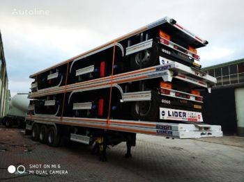 Ny Container-transport/ Vekselflak semitrailer for transport av container LIDER NEW 2021 MODELS YEAR (MANUFACTURER COMPANY LIDER TRAILER [ Copy ] [ Copy ]: bilde 1