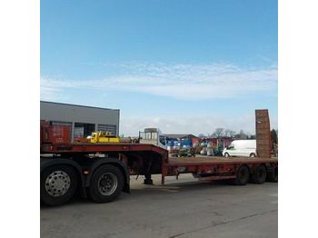  2000 King Tri Axle Step Frame Low Loader Trailer c/w Hydraulic Ramps - Lavloader semitrailer