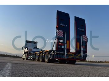 Lavloader semitrailer DONAT 3 Axle Extendable Lowbed with Metalization