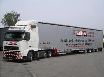 Dinkel 4-Achs-MEGA-Satteltieflader - verbreiterbar - Lavloader semitrailer