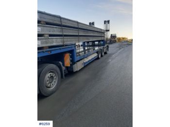  HRD 3 axle machine trailer w / pull-out - Lavloader semitrailer