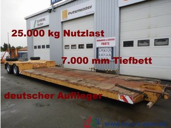 Scheuerle Tiefbett-brücke 7 m Höhe 52 cm  * 25t. Nutzlast - Lavloader semitrailer