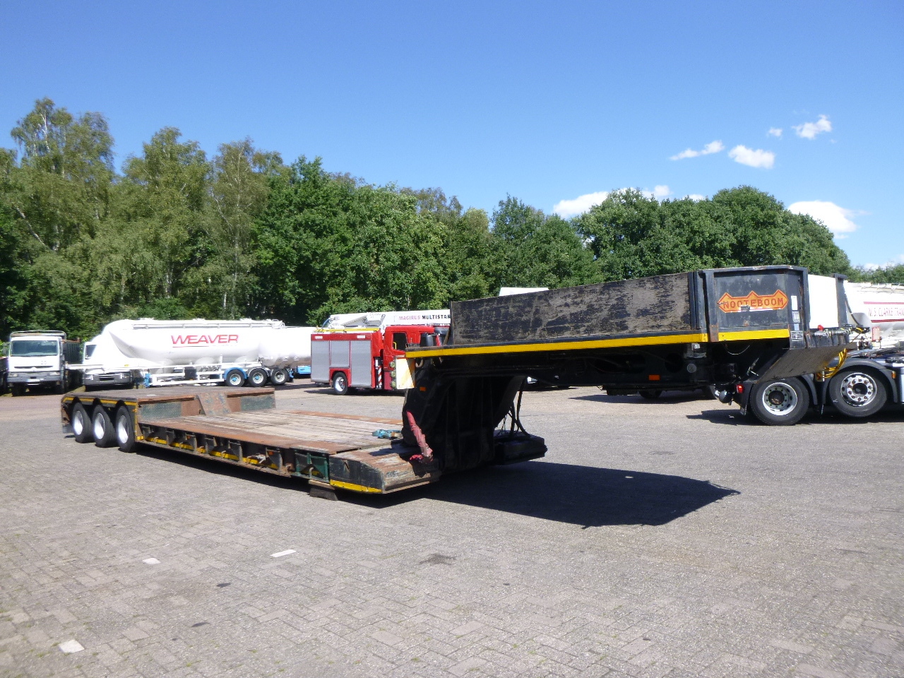 Lavloader semitrailer Nooteboom 3-axle lowbed trailer 33 t / extendable 8.5 m: bilde 2