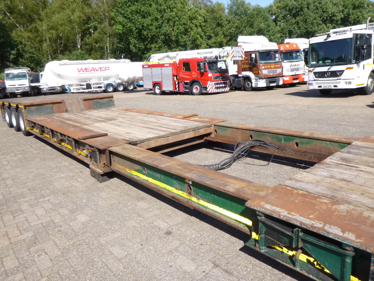 Lavloader semitrailer Nooteboom 3-axle lowbed trailer 33 t / extendable 8.5 m: bilde 6