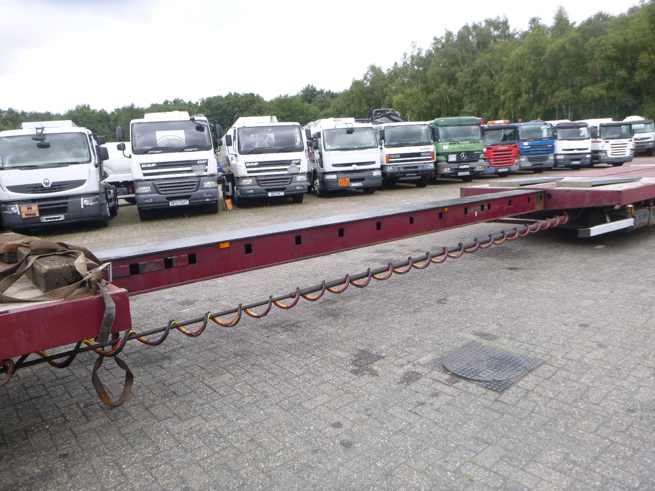Lavloader semitrailer Nooteboom 3-axle semi-lowbed trailer extendable 14.5 m + ramps: bilde 9