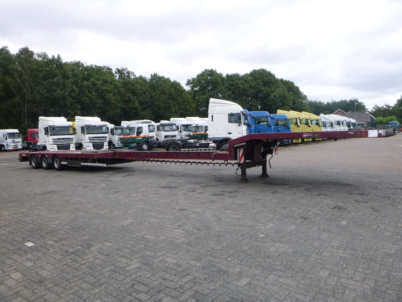 Lavloader semitrailer Nooteboom 3-axle semi-lowbed trailer extendable 14.5 m + ramps: bilde 2