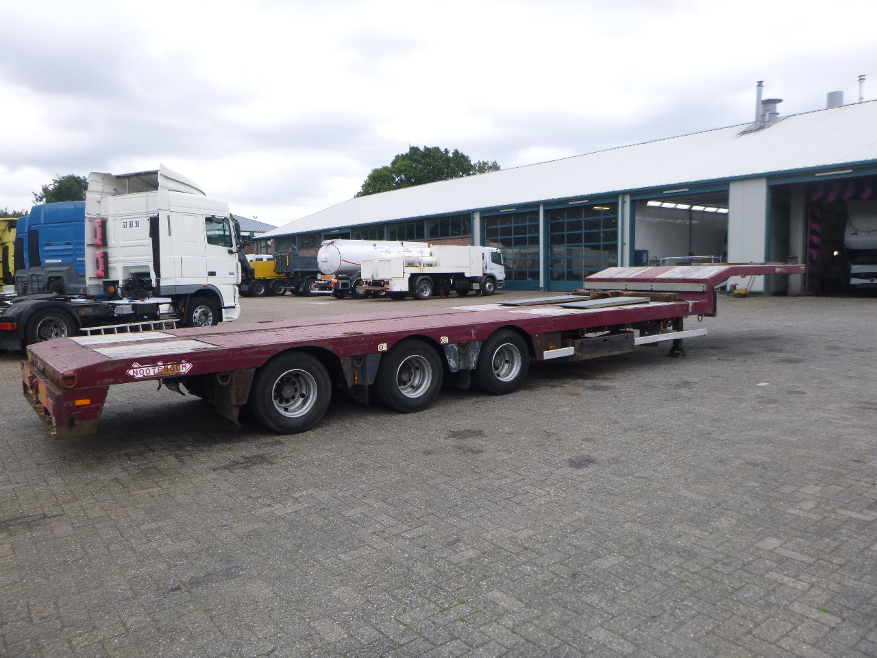Lavloader semitrailer Nooteboom 3-axle semi-lowbed trailer extendable 14.5 m + ramps: bilde 8