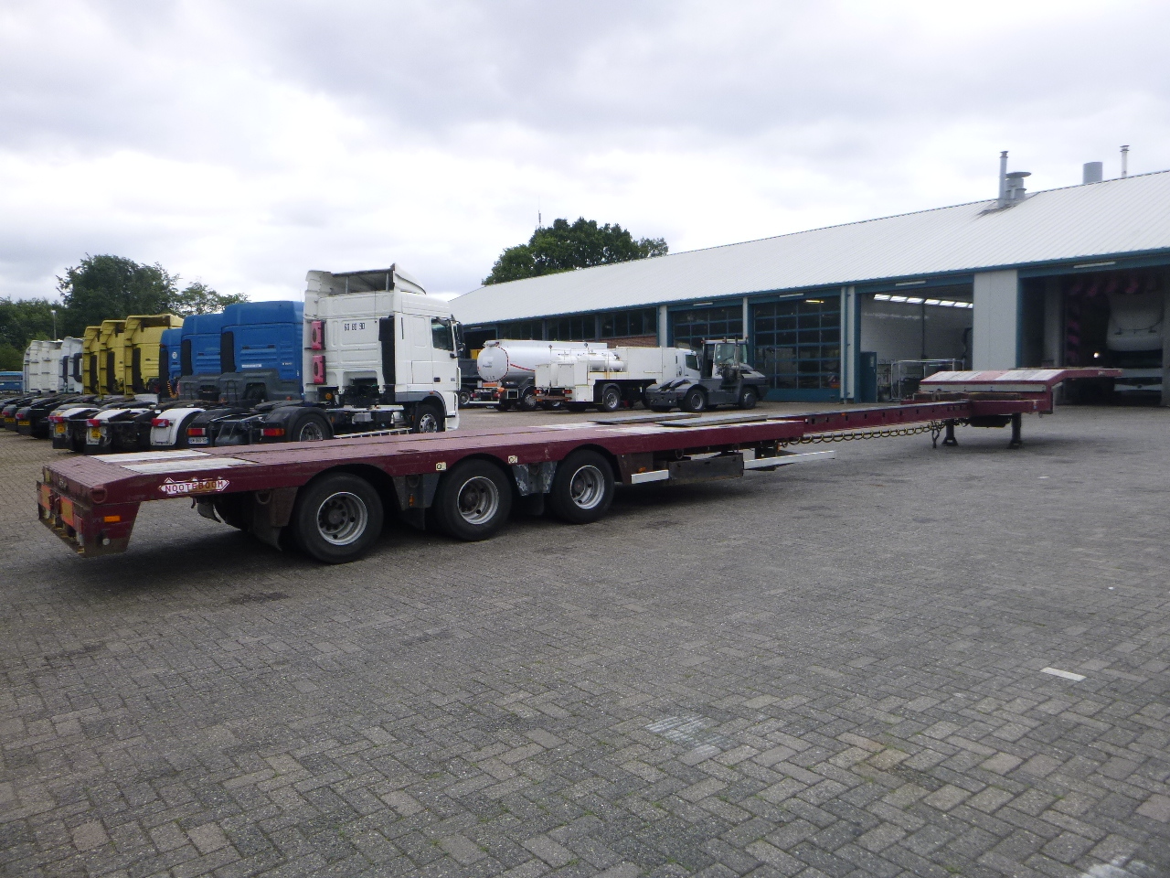 Lavloader semitrailer Nooteboom 3-axle semi-lowbed trailer extendable 14.5 m + ramps: bilde 4