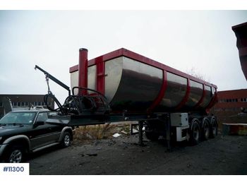 Semitrailer for transport av bitum Nor Slep Asphalt semi with asphalt canopy: bilde 1