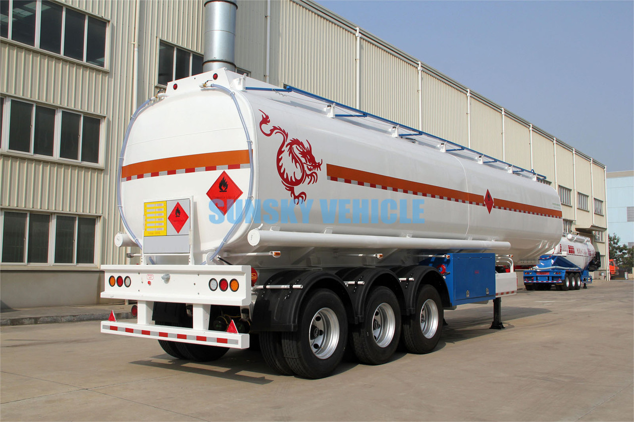 Ny Tanksemi for transport av drivstoff SUNSKY 3 Axle Fuel Tanker Trailer: bilde 16