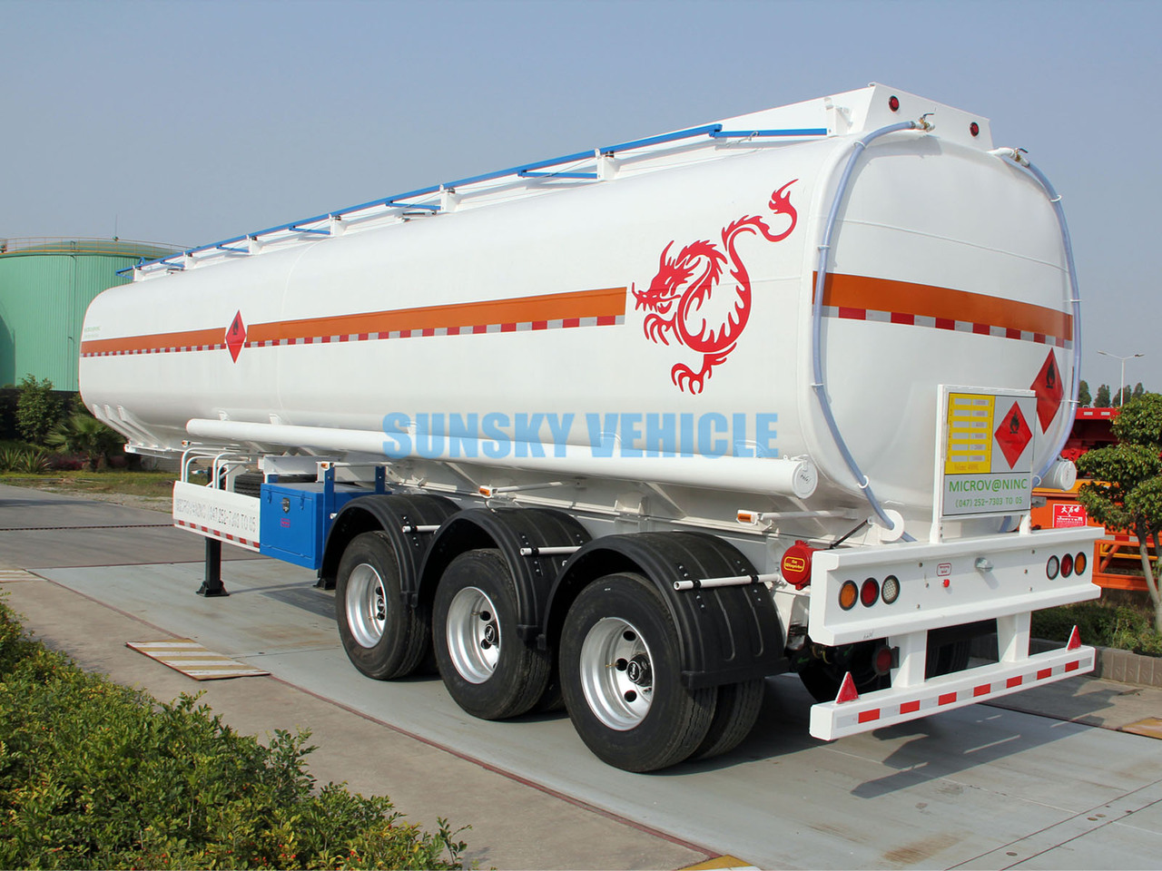 Ny Tanksemi for transport av drivstoff SUNSKY 3 Axle Fuel Tanker Trailer: bilde 17