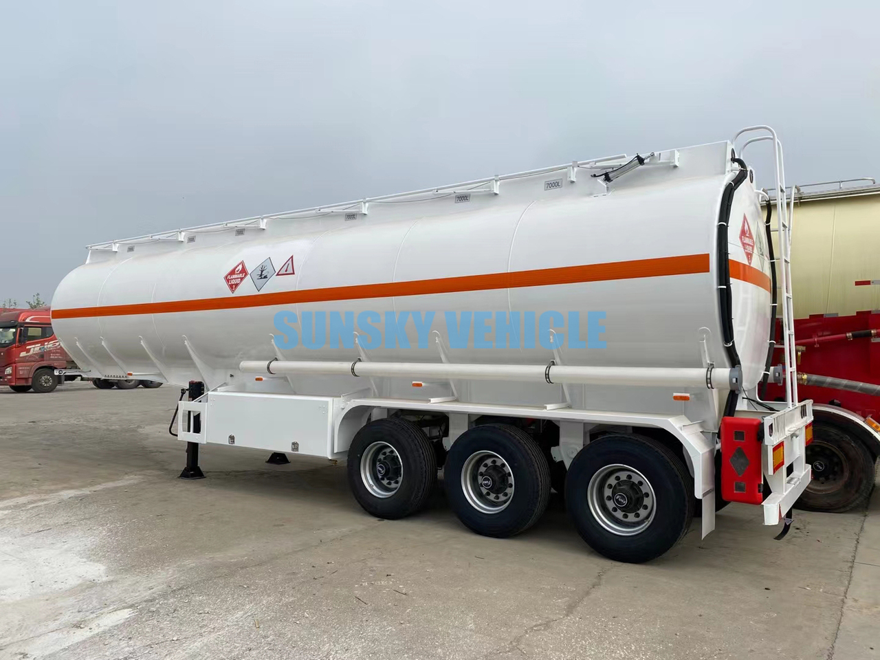 Ny Tanksemi for transport av drivstoff SUNSKY 3 Axle Fuel Tanker Trailer: bilde 13