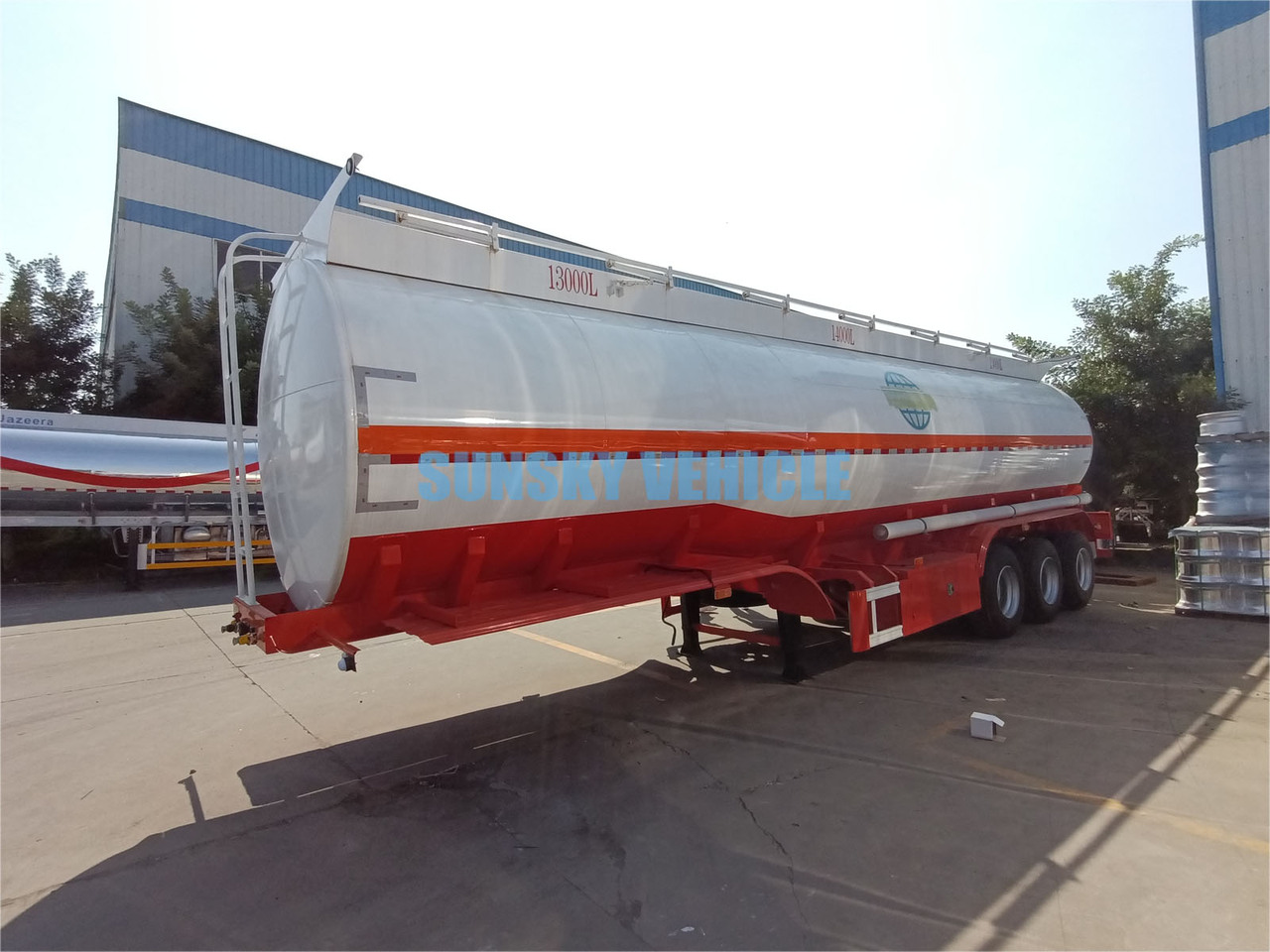 Ny Tanksemi for transport av drivstoff SUNSKY 3 Axle Fuel Tanker Trailer: bilde 3