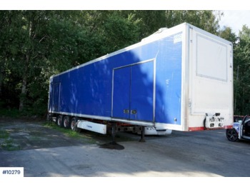 Transporter semitrailer Krone closed car transport trailer