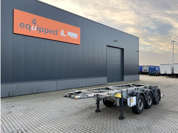 Container-transport/ Vekselflak semitrailer Van Hool 20FT/3-axles, empty weight: 3.280kg, galvanized, SAF INTRADISC, ADR (EXII, EXII, FL, OX, AT), NL-Chassis, APK/ADR: 12/2022: bilde 1