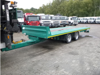 Fruehauf Platform drawbar trailer 2 axles - Planhenger/ Flathenger