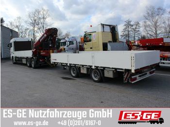 Planhenger/ flathenger Tandemanhänger - Bordwände - Heckausschub