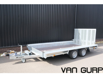 Vlemmix Machinetransporter 3500KG 400*180 2X AS 1800KG - Planhenger/ Flathenger