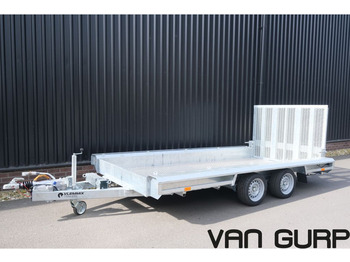 Vlemmix Machinetransporter 3500KG 400*180 2X AS 1800KG ALUMINIUM - Planhenger/ Flathenger