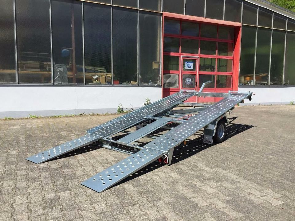 Transporter tilhenger Pongratz L-AT 350 T-K 1.500kg - leichter Autotransporter kippbar: bilde 2