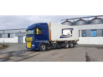 Container-transport/ Vekselflak lastebil DAF XF 105 460