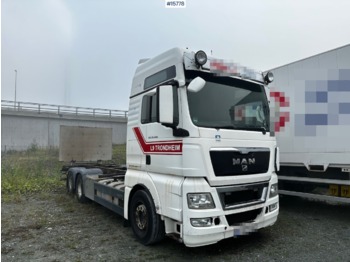 Container-transport/ Vekselflak lastebil MAN TGX 26.480