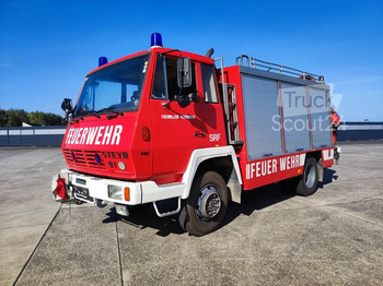  - STEYR 791 4x4 Feuerwehr Kran, Seilwinde & Lichtmast - Brannbil