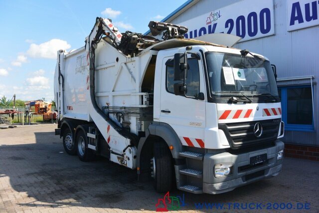 Søppelbil for transport av søppel Mercedes-Benz Axor 2529 Faun Überkopf Frontlader 25 m³ 1.Hand: bilde 14