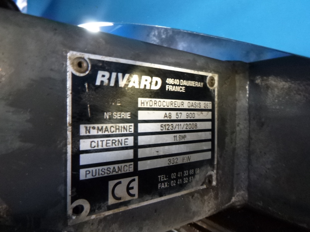 Vakuum lastebil Renault Kerax 450 dxi 6x4 RHD Rivard vacuum tank 11.9 m3: bilde 43