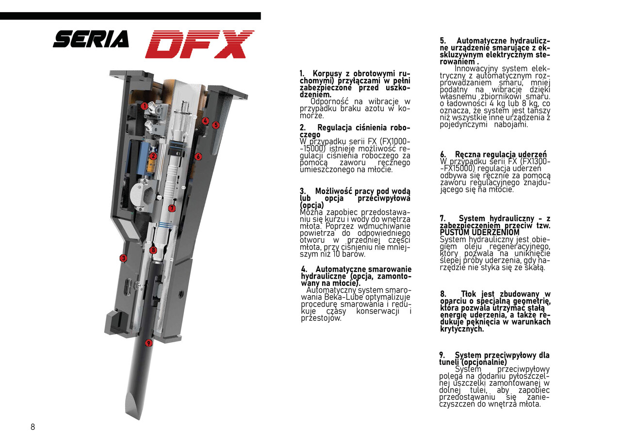 Ny Hydraulisk hammer for Gravemaskin DEMOQ DFX5000 Hydraulic breaker 4850 kg: bilde 3
